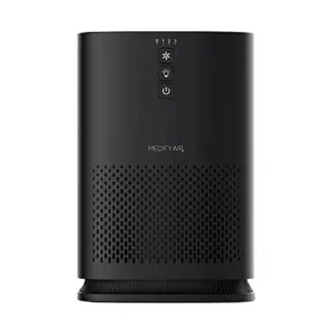 Medify Air MA-14 Compact Portable Tabletop Indoor Home Personal Air Purifier with Medical Grade True H13 HEPA Filter for 200-Sq Ft Room, Black, 2 Pack