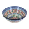 Blue Rose Polish Pottery Hummingbird Medium Serving Bowl