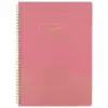 80 sheet 1 Subject Spiral Notebook Work Style Large Dark Pink - Cambridge