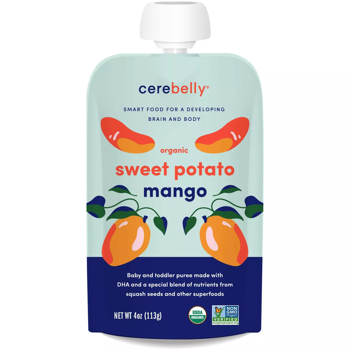 Cerebelly Clean Label Project Purity Award Winning, 5-7 Months Organic Baby Food Variety pk