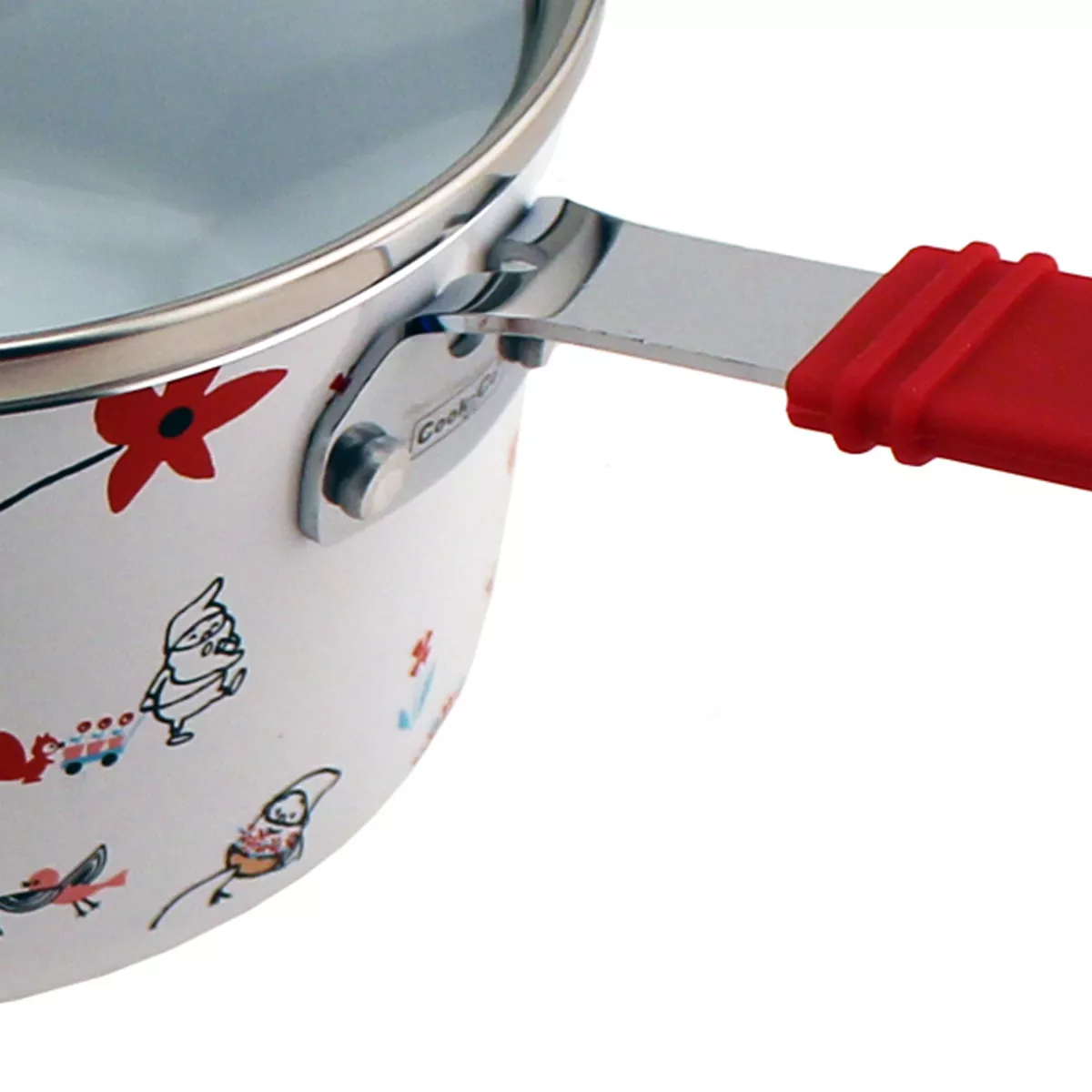 BergHOFF CookNCo 4 Pcs Children's Cookware Set Floral Pattern