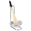 Home Basics Spoon Rest with Tray and Spoon, Chrome