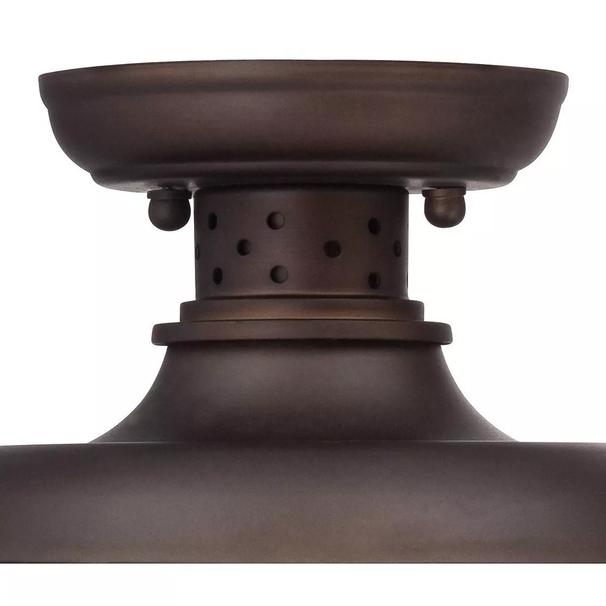 Franklin Iron Works Rustic Outdoor Ceiling Light Fixture Bronze 8 1/2