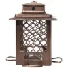 Droll Yankees Stokes Select Metal Hopper Bird Feeder - L - Bronze