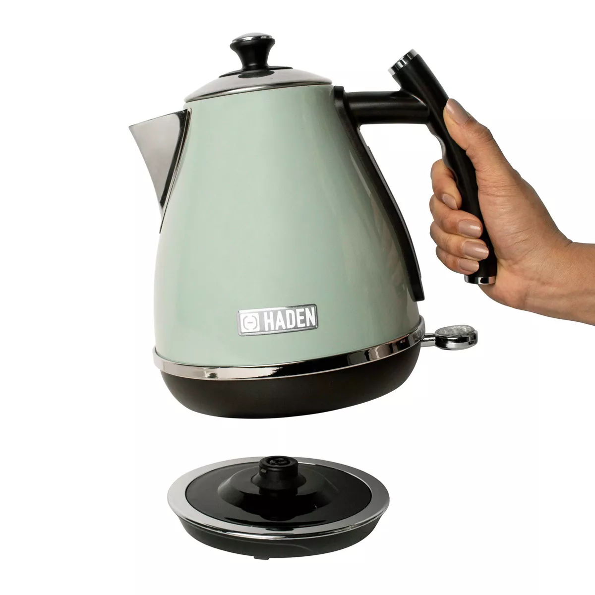 Haden Cotswold 1.7L Stainless Steel Electric Kettle - Light Green