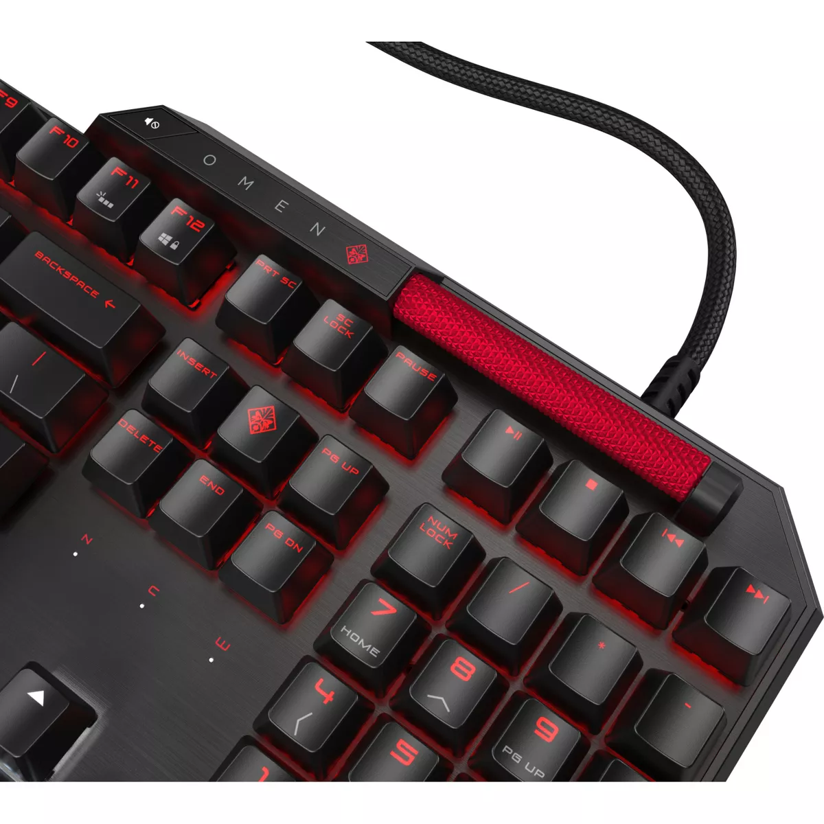 HP OMEN Sequencer Keyboard - Cable Connectivity - USB Interface - Windows - Mechanical Keyswitch - Black