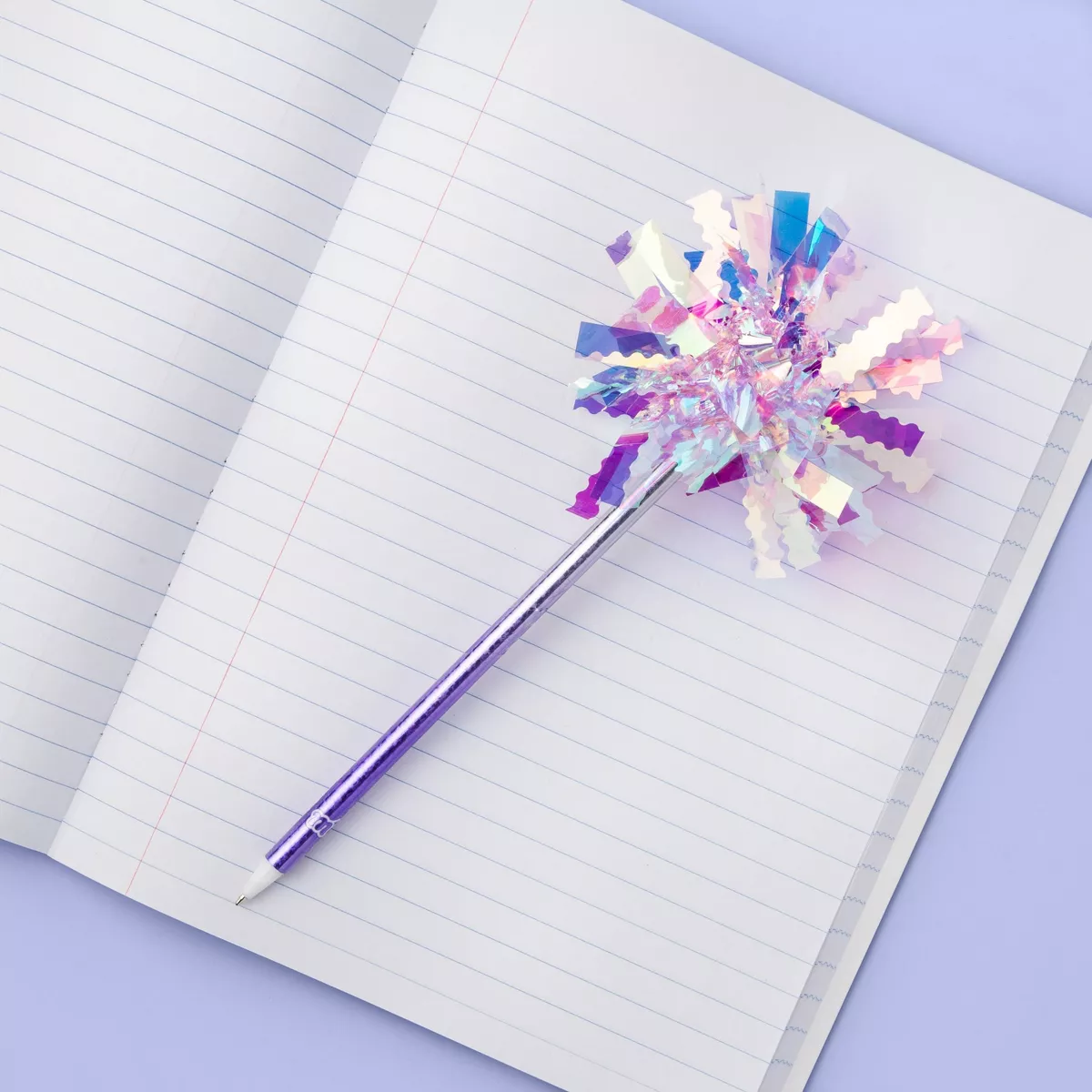 More Than Magic™ Girl Talk Peace Sign & Smile face Flocking Composition Book