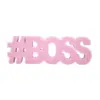 Hudson & Heart Company #Boss Teetheword Baby Teether - Pink 2.9oz