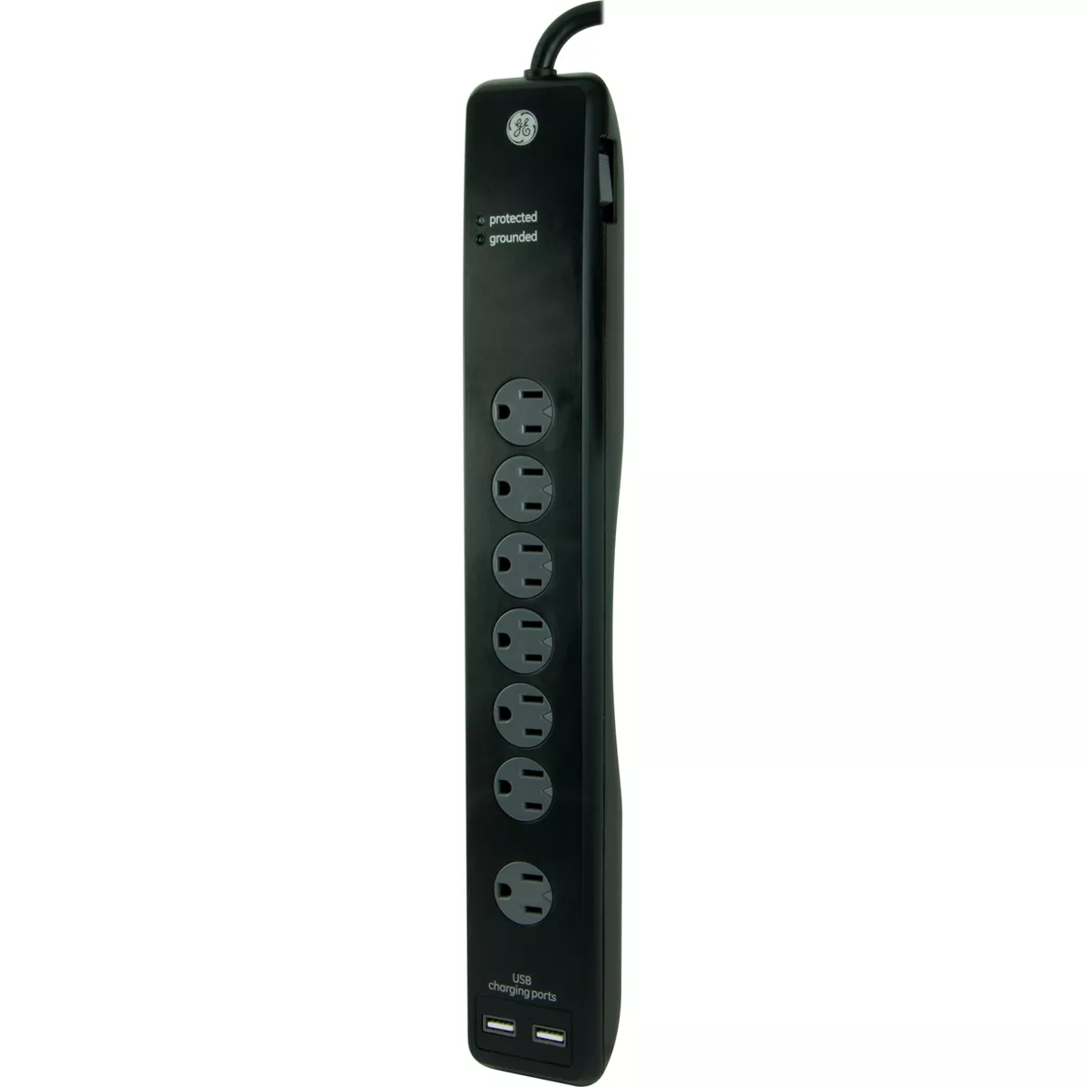 General Electric 7 Outlet Surge Protector Power Strip 4' Cord