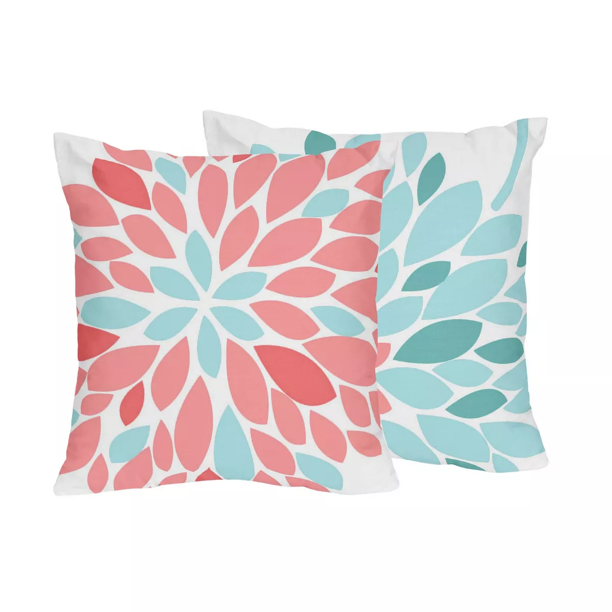 Coral & Turquoise Emma Comforter Set (Twin) - Sweet Jojo Designs