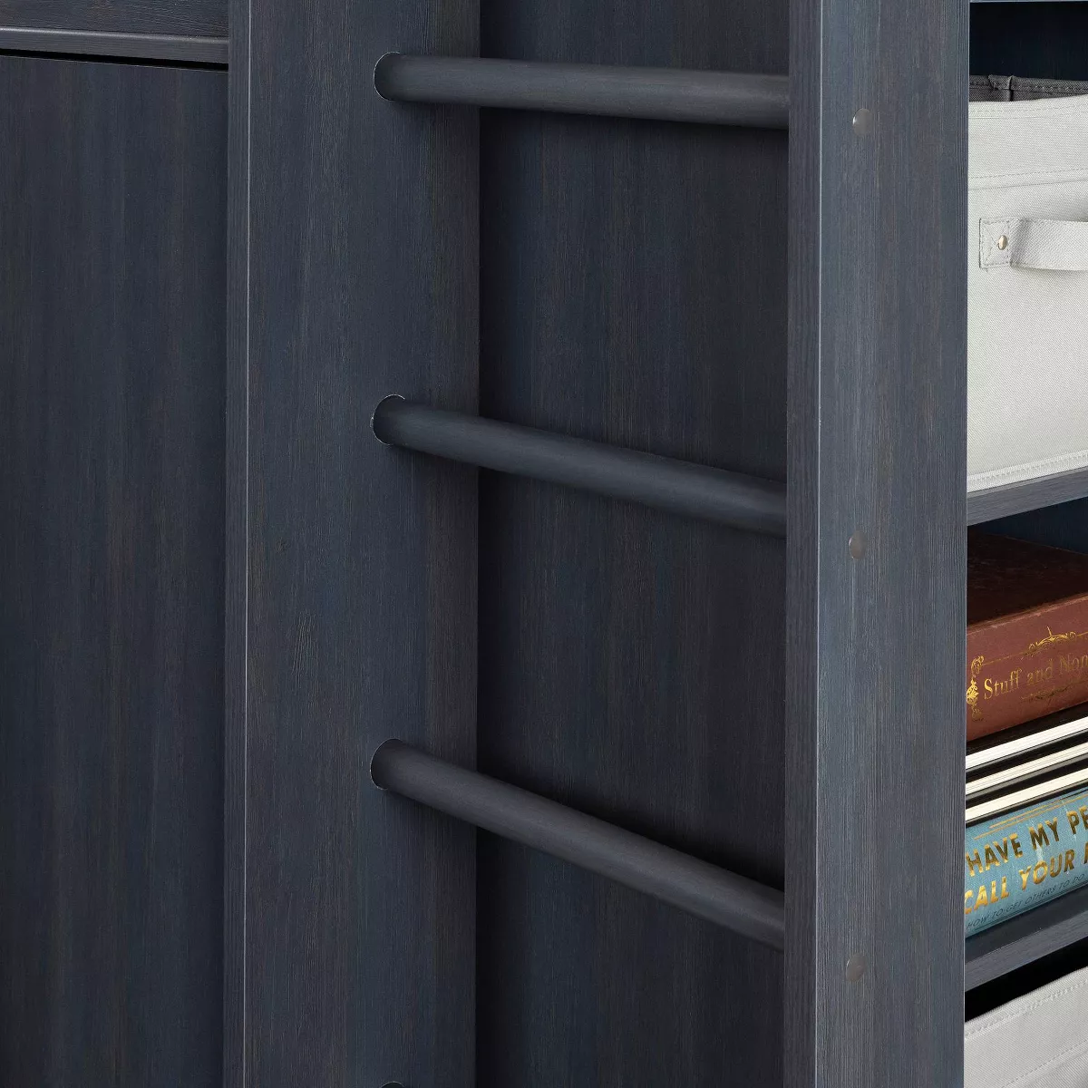 Twin Asten Loft Bed with Desk Blueberry - South Shore