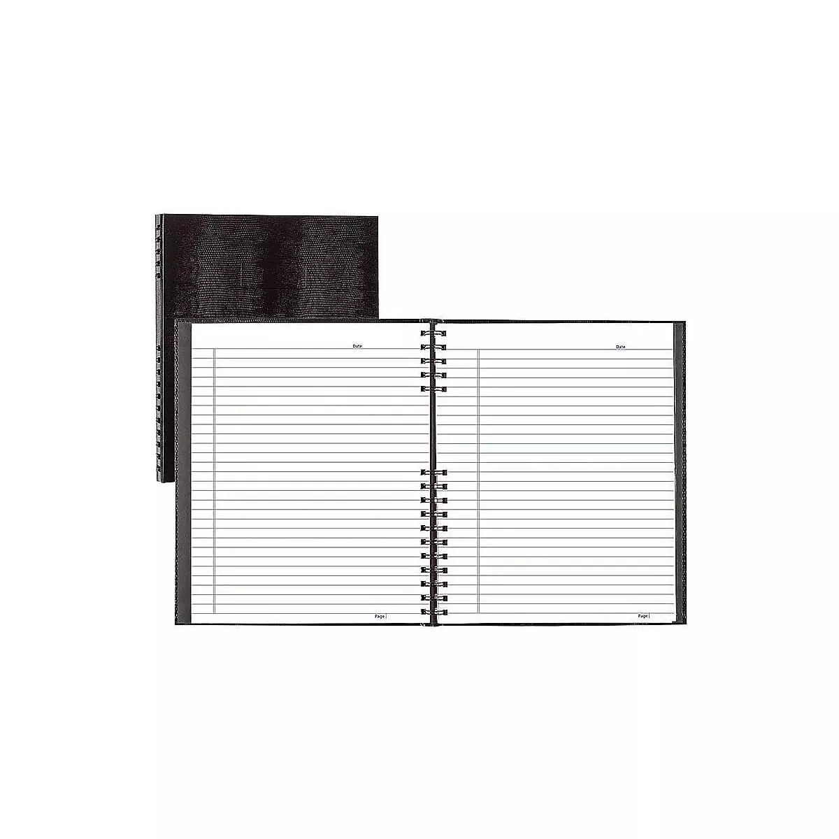 Blueline NotePro Notebook 11 x 8 1/2 White Paper Black Cover 100 Ruled Sheets A10200BLK