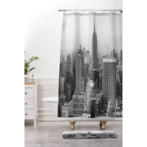Bethany Young Photography In a New York State of Mind Memory Foam Bath Mat Black/White - Deny Designs