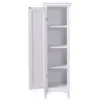 American Furniture Classics One Door Storage Kitchen Pantry Cabinet for Home, Office, or Laundry Room with 3 Adjustable Shelves, White