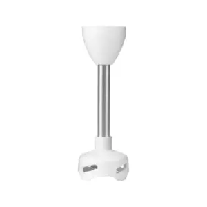 Tasty by Cuisinart Stainless Steel Electric Kitchen Handheld Food Blender Stick with Beater, Measuring Cup, and Safety Button Feature, White