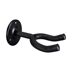 Musician's Gear Black Metal Guitar Wall Hanger - 2 Pack
