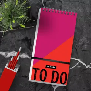 Spiral 1-Subject Notebook Bold Daily To Do List 4