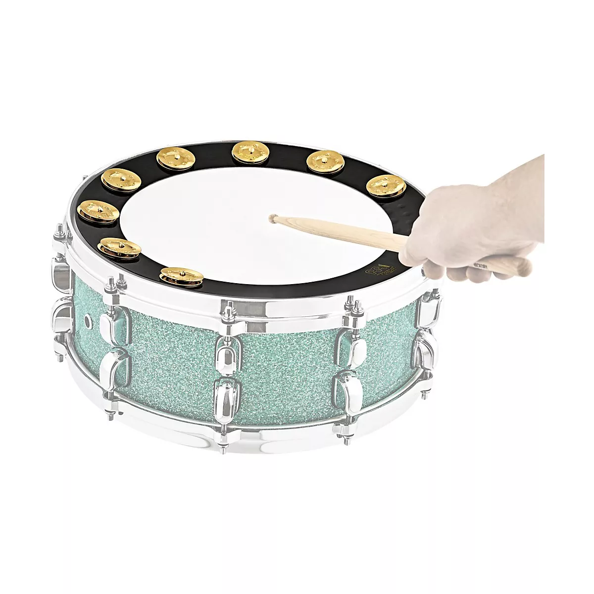 Meinl Backbeat Pro Tambourine with Brass Jingles, 14