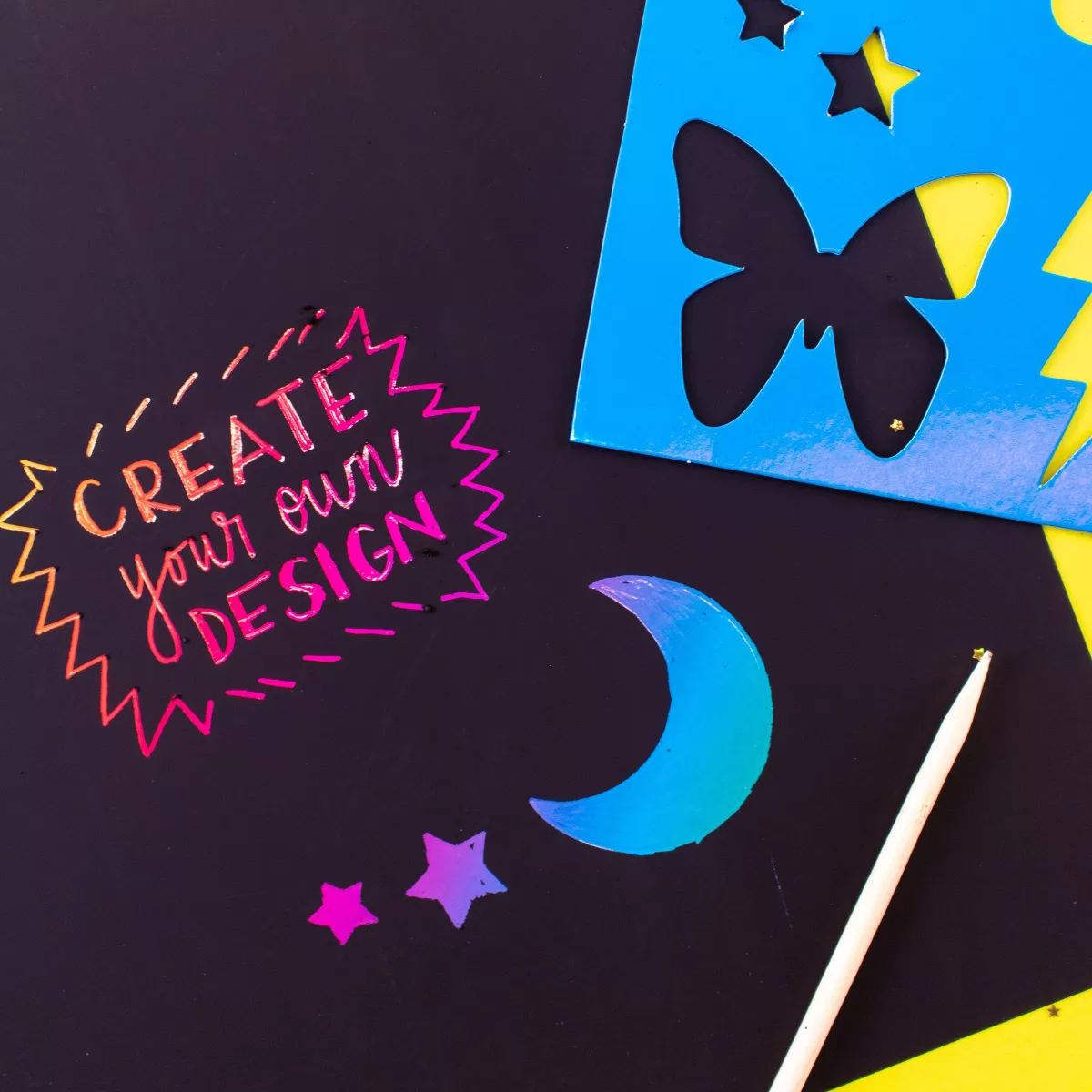 14pc Art 101 Crafts Scratch Art - DM Creations