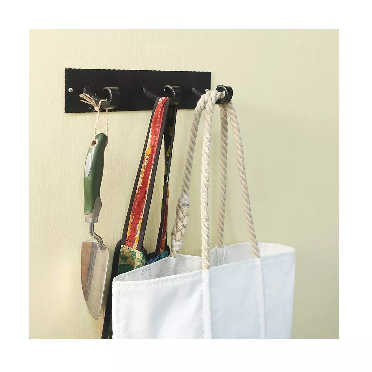 Lodge Triple Hook Bracket with Hooks Black - ACHLA Designs