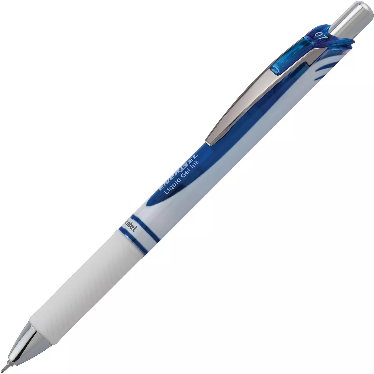 Pentel EnerGel Pearl Gel Pens, Blue Ink, Dozen BLN77PW-C