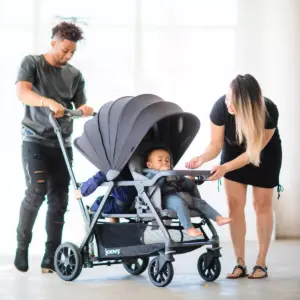 Joovy Caboose S Sit Stand Double Stroller - Gray Melange