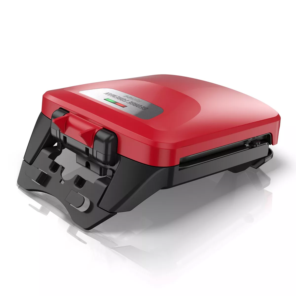 George Foreman Rapid Grill Series 4-Serving Removable Plate Electric Indoor Grill and Panini Press - Red RPGF3602RD