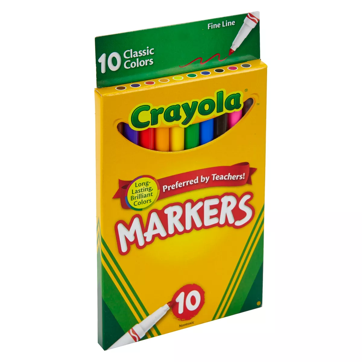 Crayola 10ct Fine Line Markers Classic Colors