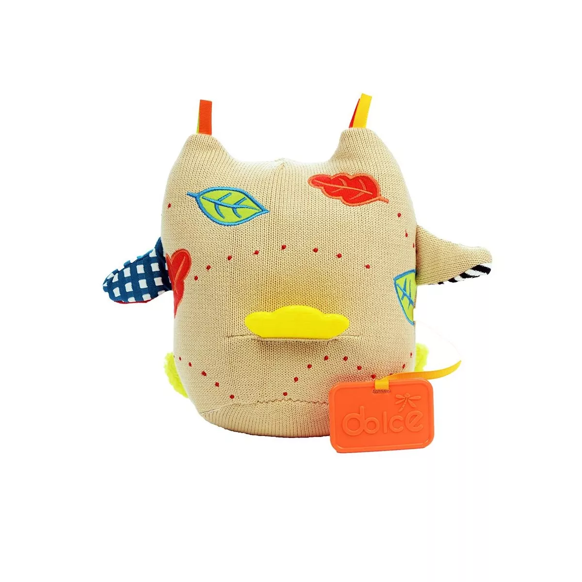 Dolce My First Owl Clock Stuffed Animal And Plush Toy