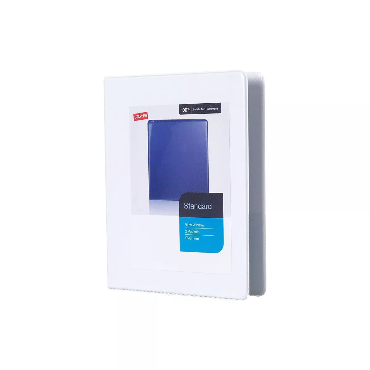 Staples Standard Mini .5-inch 3-Ring View Binder White (26453-CC) 55405/26453