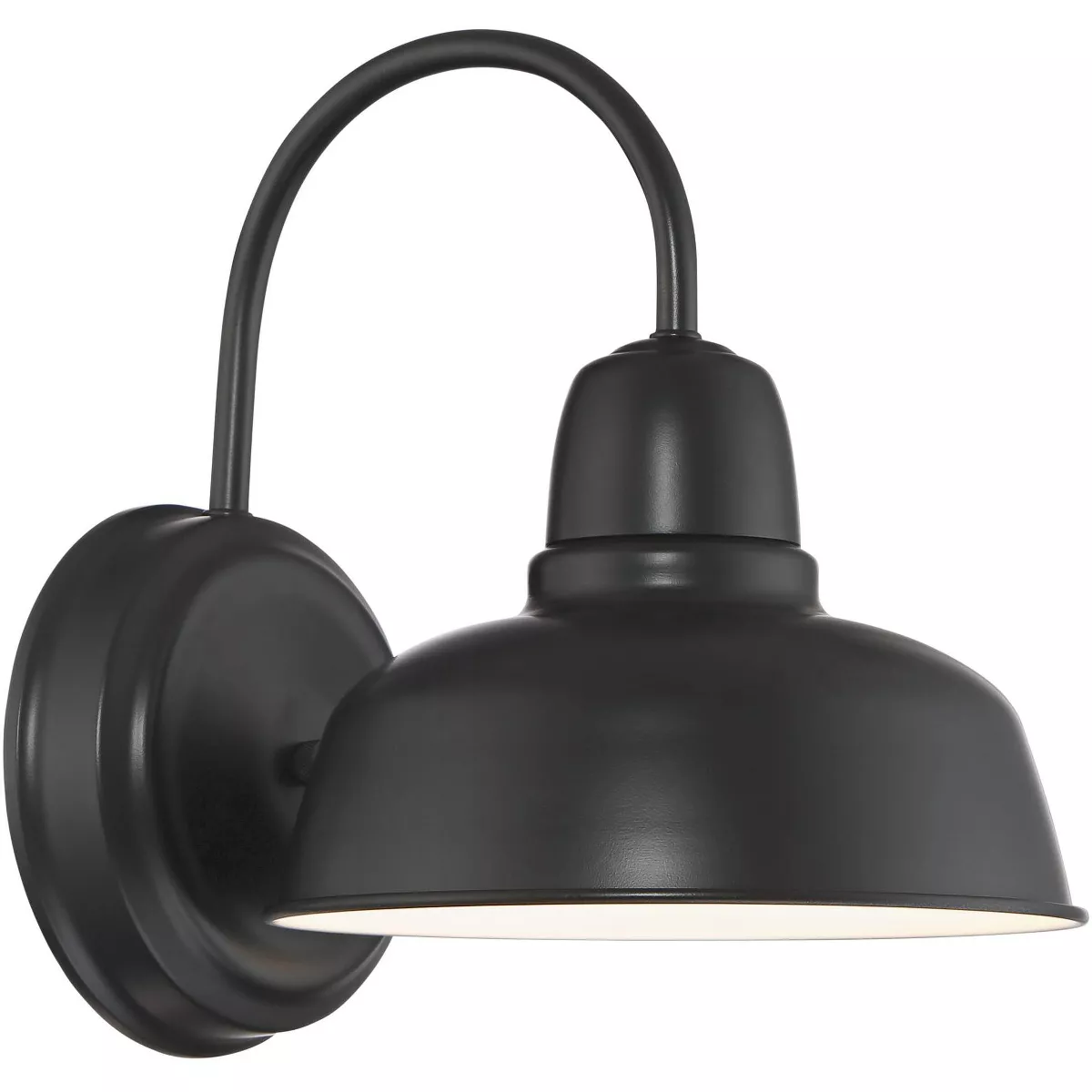 John Timberland Urban Barn Black Indoor-Outdoor Wall Light Set of 2