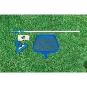 Intex Clean Kit w/ Vacuum Skimmer w/ Intex 8Ft x 30In Inflatable Swimming Pool