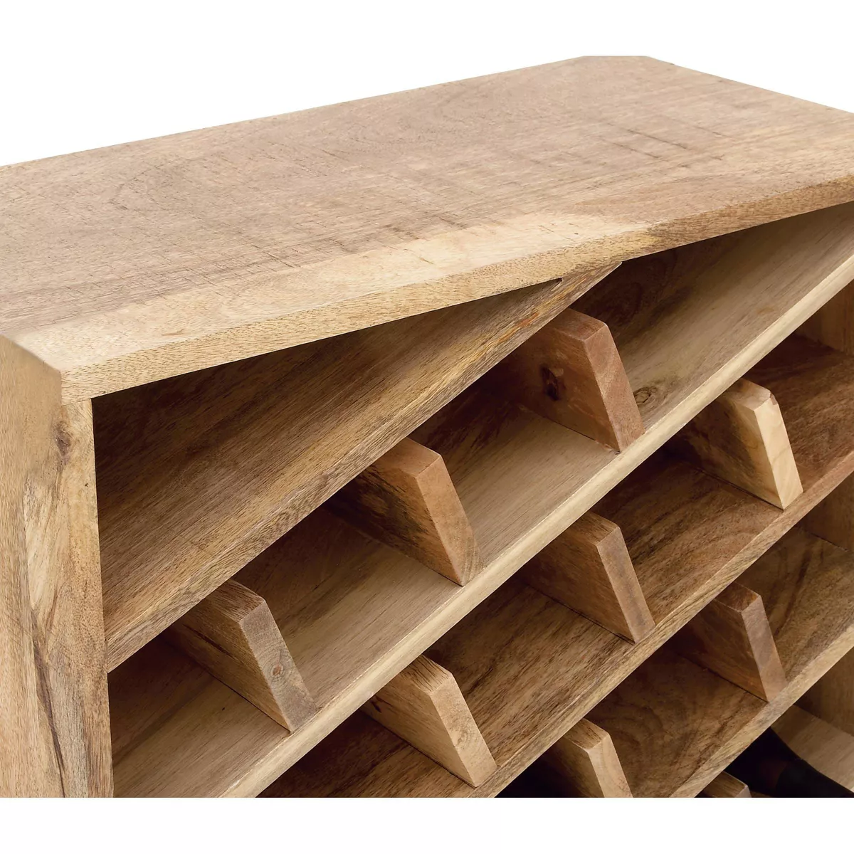 Modern Wood Wine Rack Brown - Olivia & May