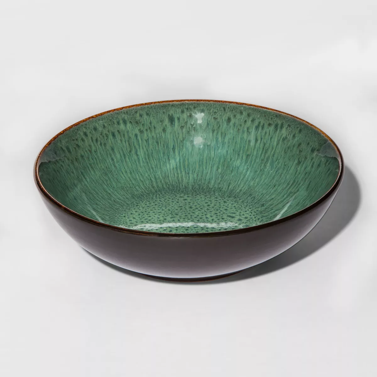 Belmont Stoneware Cereal Bowl 30oz Green/Brown - Threshold™