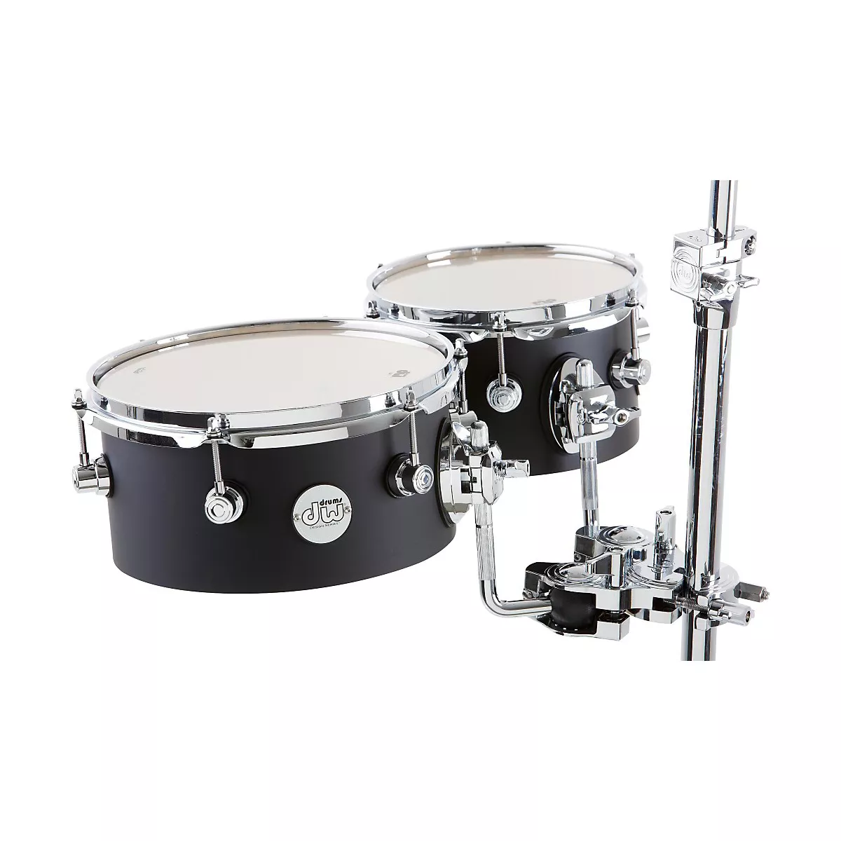 DW Design Series Concert Tom Set with Mount 8/10 Inch Black Satin