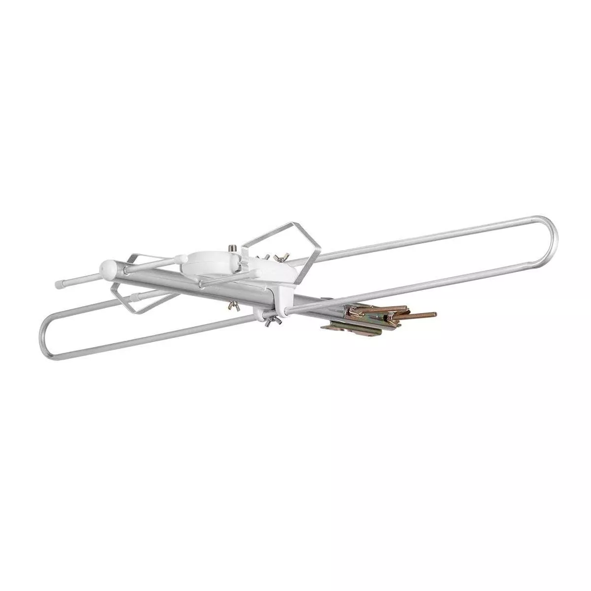 Monoprice Round Tube Attic or Outdoor VHF And UHF HDTV Antenna, 60 Mile Range, Anti-Rust, Waterproof and Weather Resistant