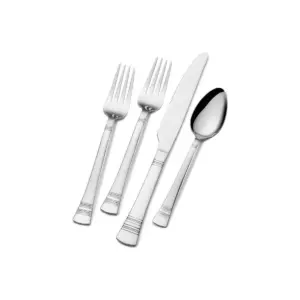 International 34pc Stainless Steel Kensington Silverware Set