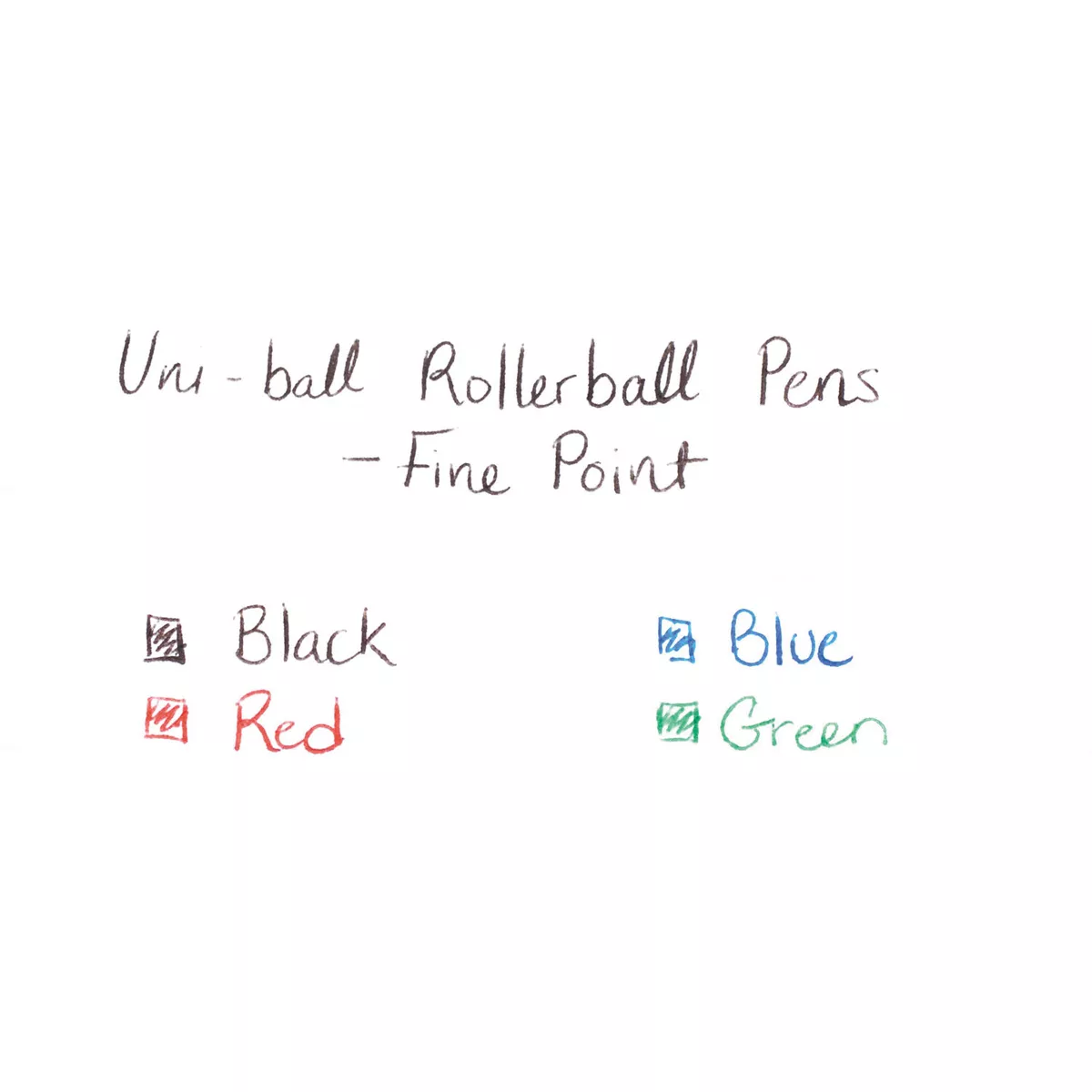 uni-ball Roller Ball Stick Dye-Based Pen Black Ink Fine Dozen 60101