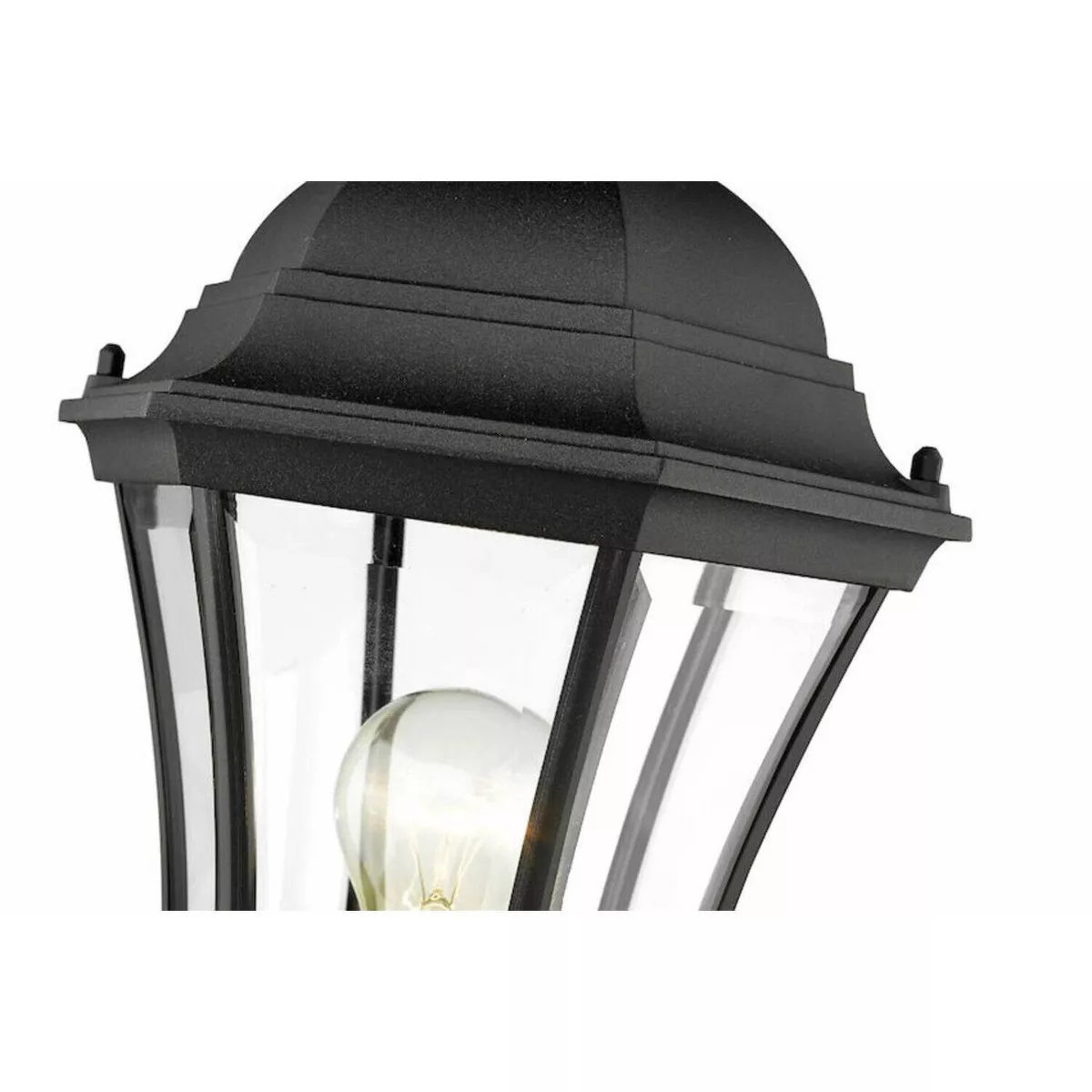 1 Light Outdoor Incandescent Post Sconce Black - Aurora Lighting