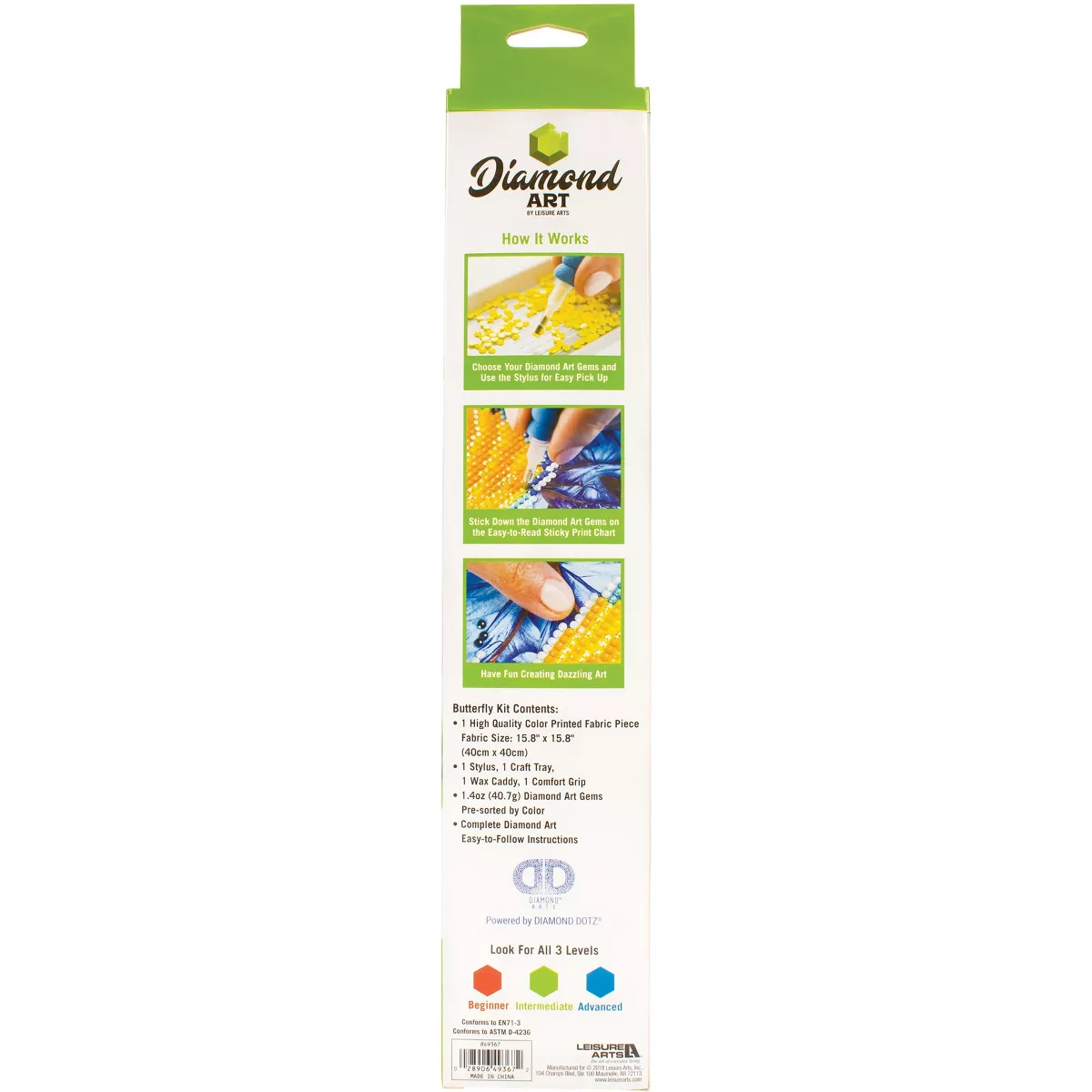 Leisure Arts Diamond Art Intermediate Kit 12