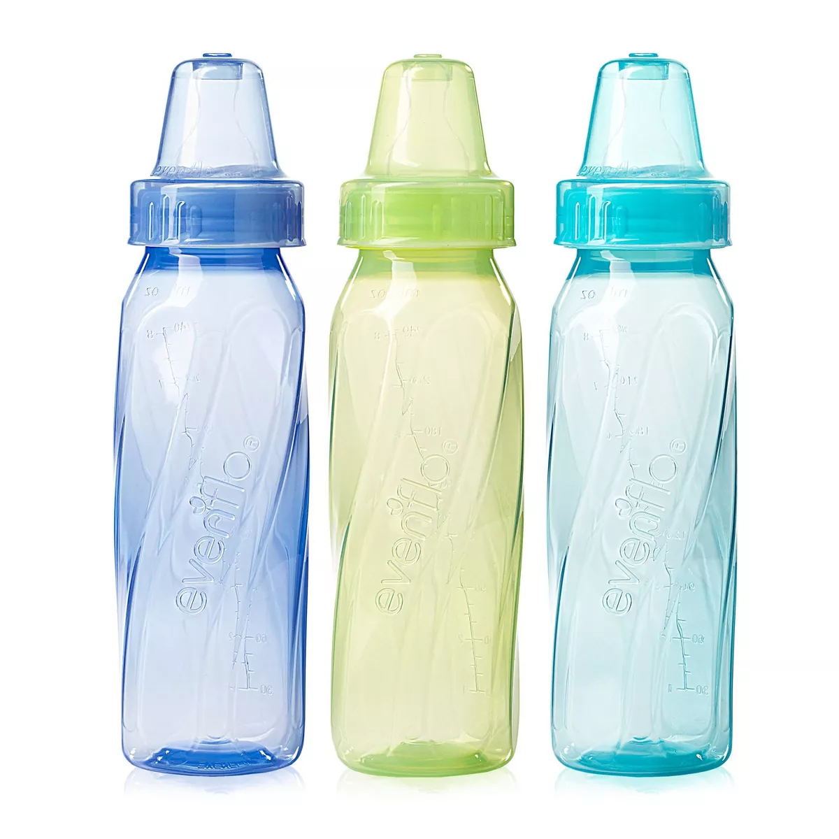 Evenflo Feeding Classic Tinted BPA Free Plastic Baby Bottles - 8oz /12ct