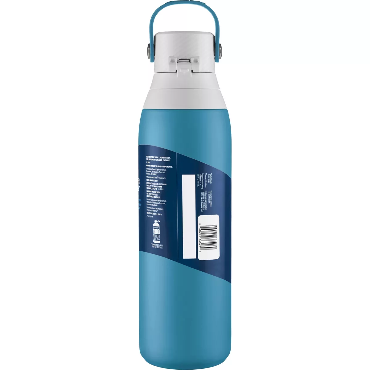 Brita Premium 20oz BPA Free Double Wall Insulated Water Bottle with Filter - Blue