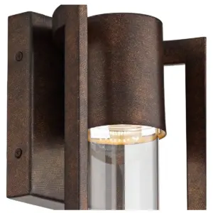 Possini Euro Design Modern Outdoor Wall Light Fixture LED Bronze 15