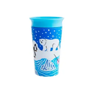 Munchkin Miracle 360° Wild Love Sippy Cup - 2pk - 9oz Orca/Polar