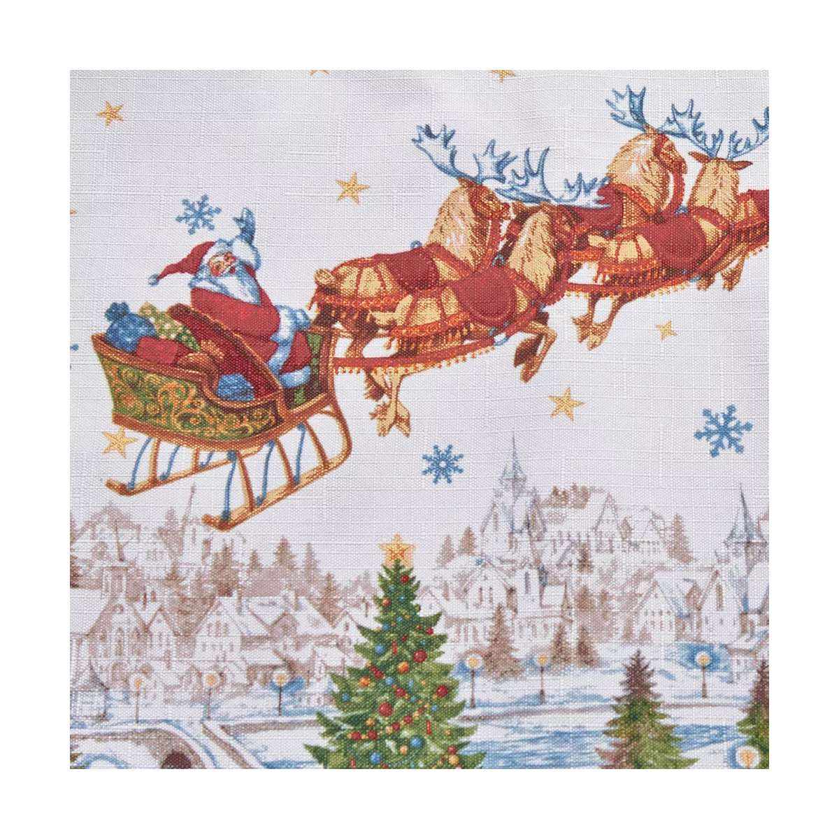 Santa's Snowy Sleighride Table Runner - 13