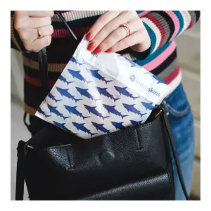 Lunchskins Recyclable & Sealable Paper Sandwich Bags - Shark - 50ct
