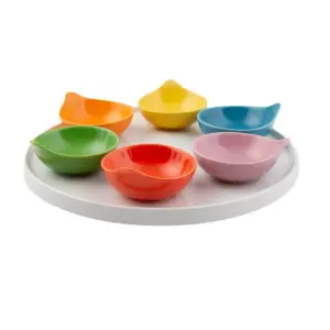 7pc Stoneware Condiment Set - Thirstystone