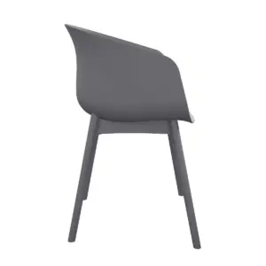 York 2pk Extra Large Dining Chairs Indoor/Outdoor Charcoal - Novogratz