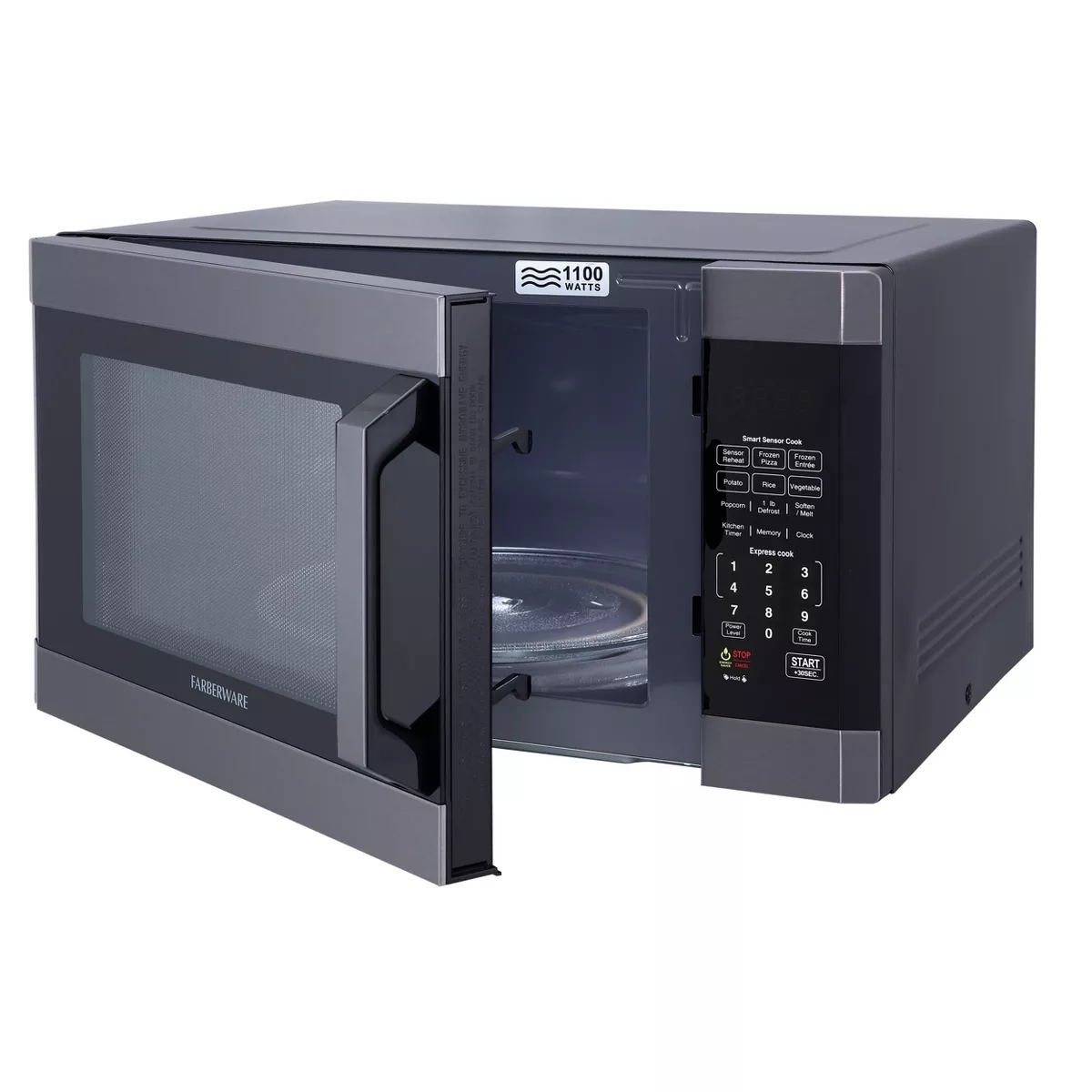 Faberware 1.6 cu ft Microwave Oven with Smart Sensor - Black