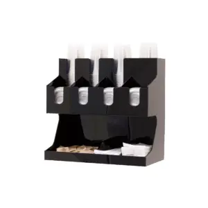 Mind Reader Coffee Condiment and Accessories Caddy Organizer, Black